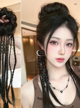 花苞丸子头辫子麻花拳击小辫马尾