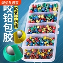 包胶咬铅子线套装夹铅路亚开口防走水矶钓筏钓钓鱼配件渔具克重