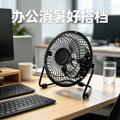 铁艺小风扇桌面立式简约电风扇