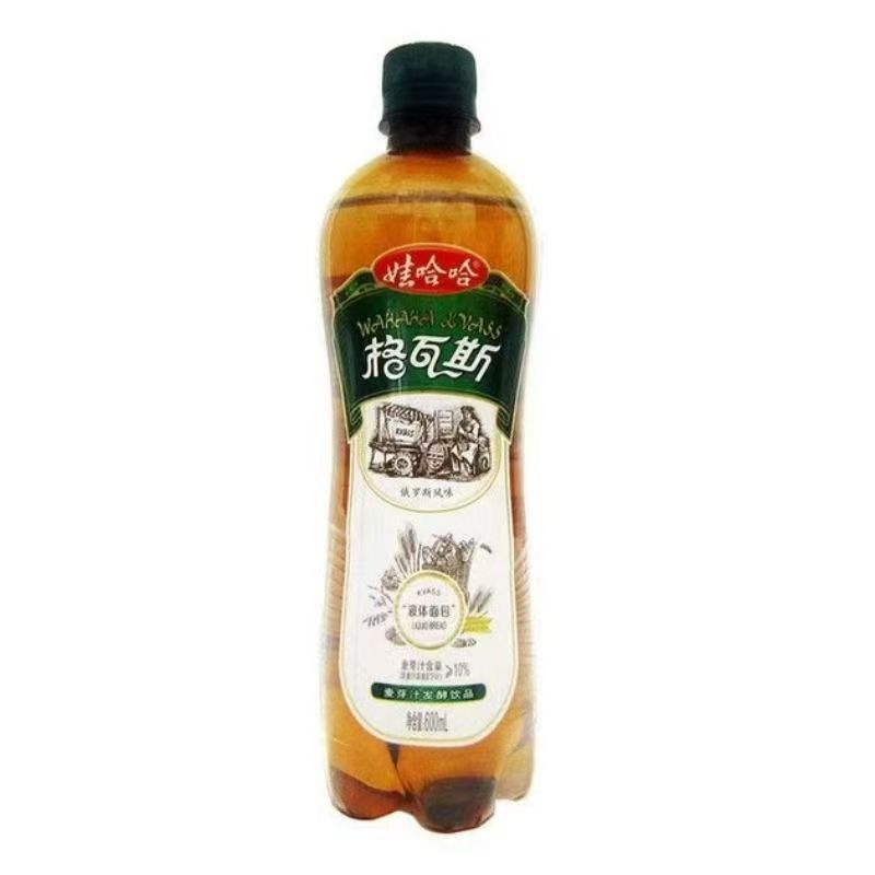 娃哈哈格瓦斯发酵饮品俄罗斯风味饮料600ml整箱12瓶 多省包邮