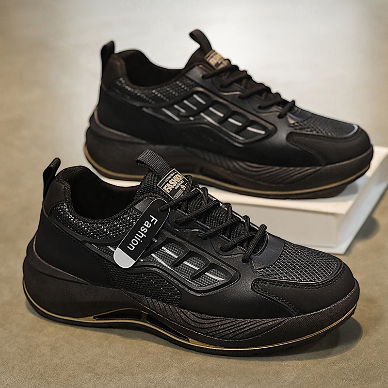 品牌断码男鞋夏季新款透气网面小白鞋子男潮流百搭厚底运动鞋休闲