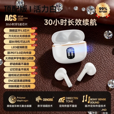 德国 2026 新款半入耳式耳机 深度降噪舒适佩戴运动长续航