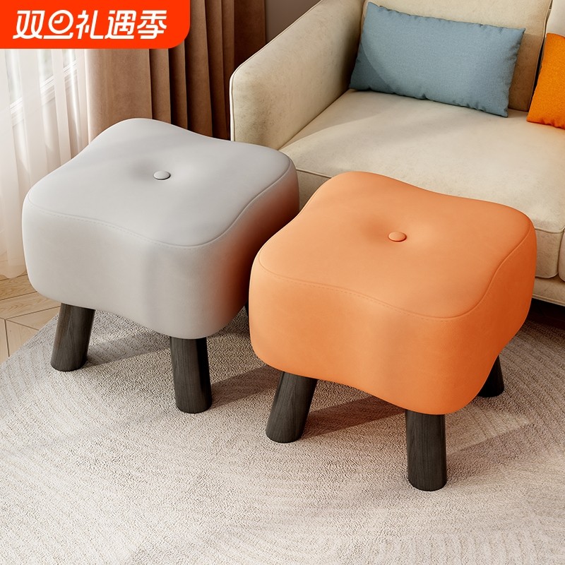 小凳子家用创意客厅网红矮凳玄关简约换鞋凳沙发茶几边软包儿童凳