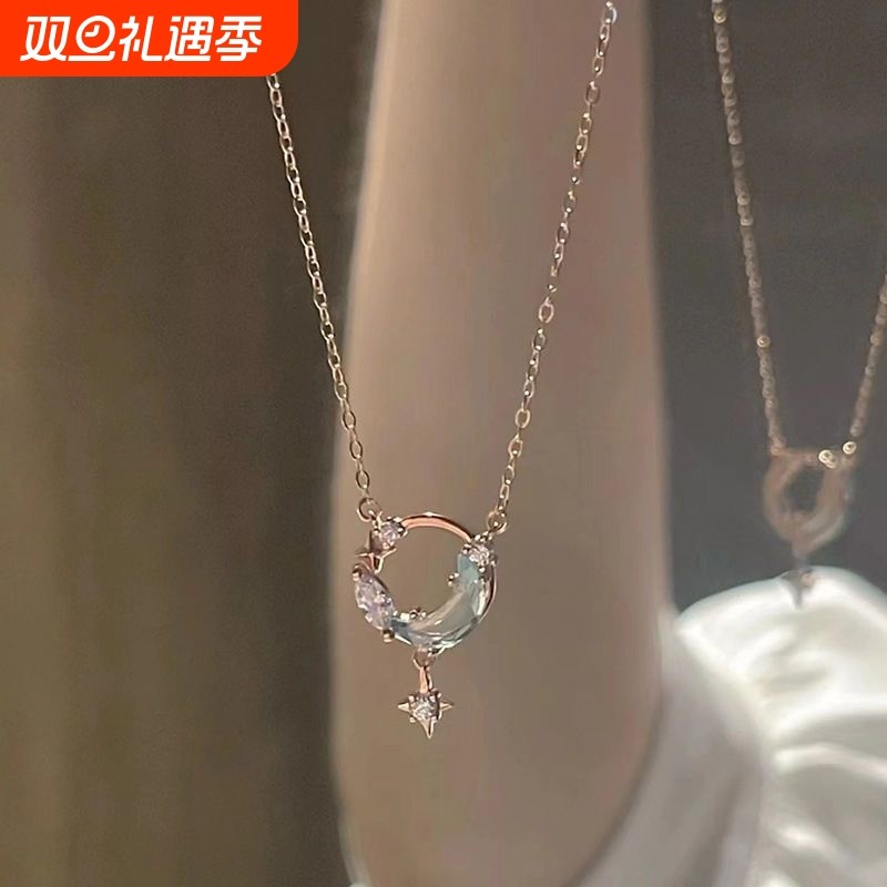 新中式项链锁骨链女颈链女银金色儿童礼物生日新年蝴蝶幸运如意