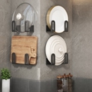 锅盖架壁挂式 免打孔厨房置物架放菜板砧板加厚多功能收纳神器架子