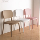 加厚塑料餐椅现代简约靠背凳子家用北欧餐桌椅久坐舒服靠背小椅子
