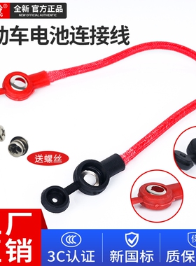 电动车电池连接线电瓶三轮车48v60v72V串联线加粗纯铜4平方耐高温