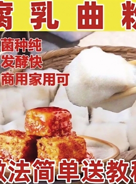 腐乳曲粉自制长白毛臭豆腐霉豆腐乳毛豆腐发酵菌豆豉毛霉菌粉5g