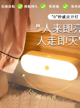 智能充电人体感应声控小夜灯