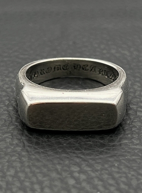 ODEK高级感复古光面印章戒指男