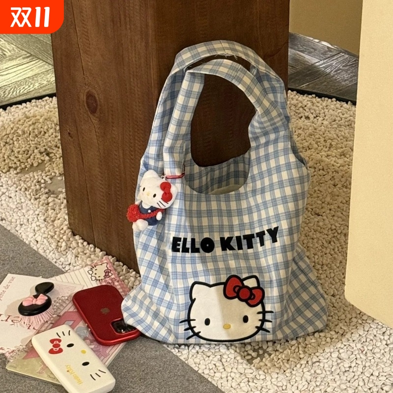 HelloKitty大容量帆布双肩包