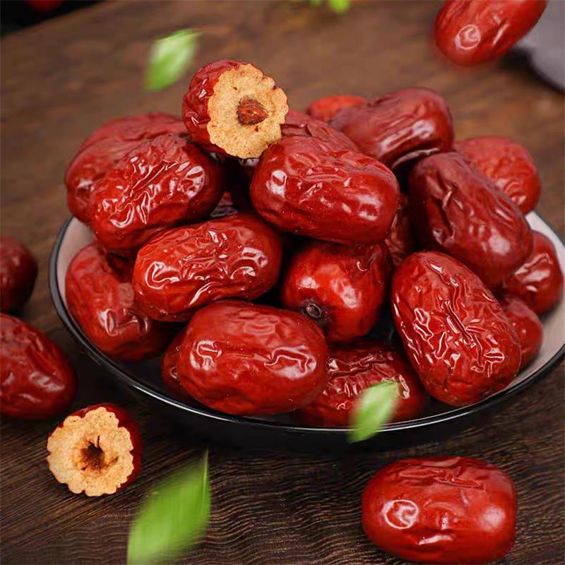 红枣灰枣枣干生吃泡茶煮粥零食枣子美容养颜补气血开袋即食零食