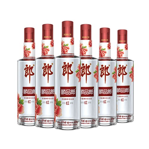 郎酒顺品郎红顺45度白酒480ml*6瓶纯粮兼香型口粮酒新老包装随机