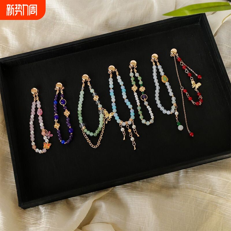 新中式金属磁吸扣汉服袖扣春夏磁吸袖扣国风磁吸可替换挽袖神器