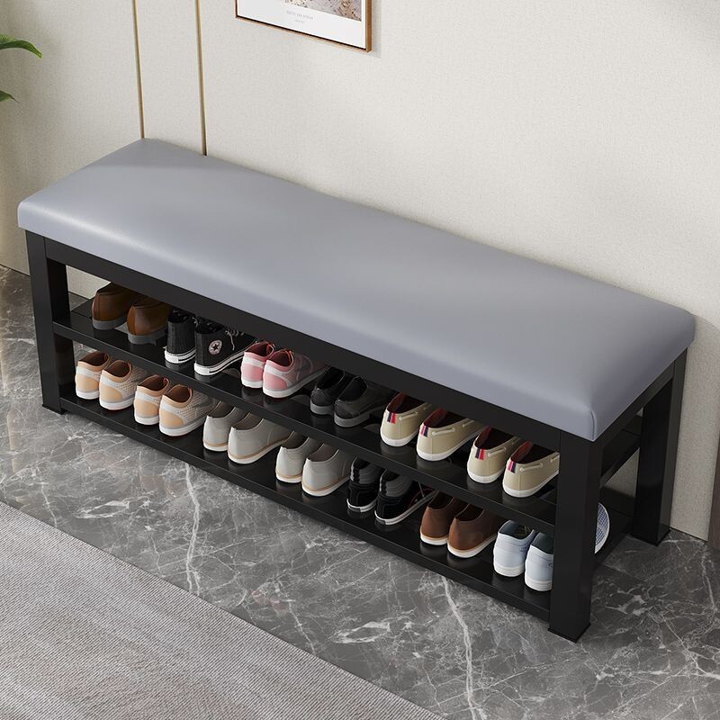 d入门换鞋凳鞋架家用现代简约进门可坐软包收纳省空间鞋柜鞋凳一