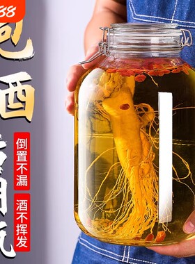 泡酒玻璃瓶高档密封酒坛子