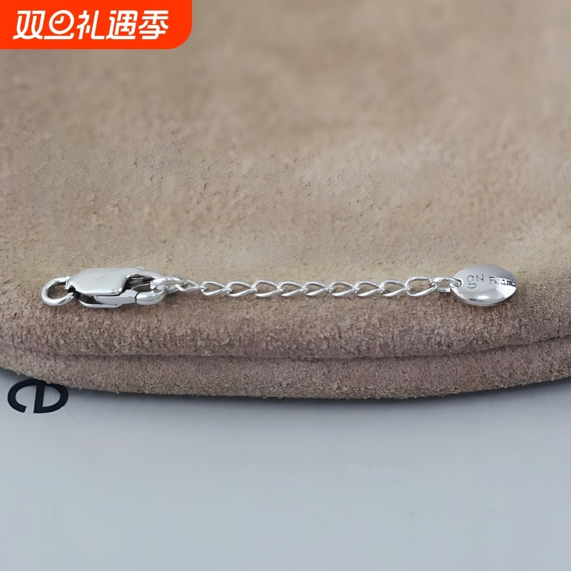 925纯银龙虾扣延长链套装DIY手链项链手链收尾配件毛衣链调节扣