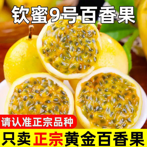 广西钦蜜9号黄金百香果新鲜水果包邮大果应季整箱黄金果现摘纯甜