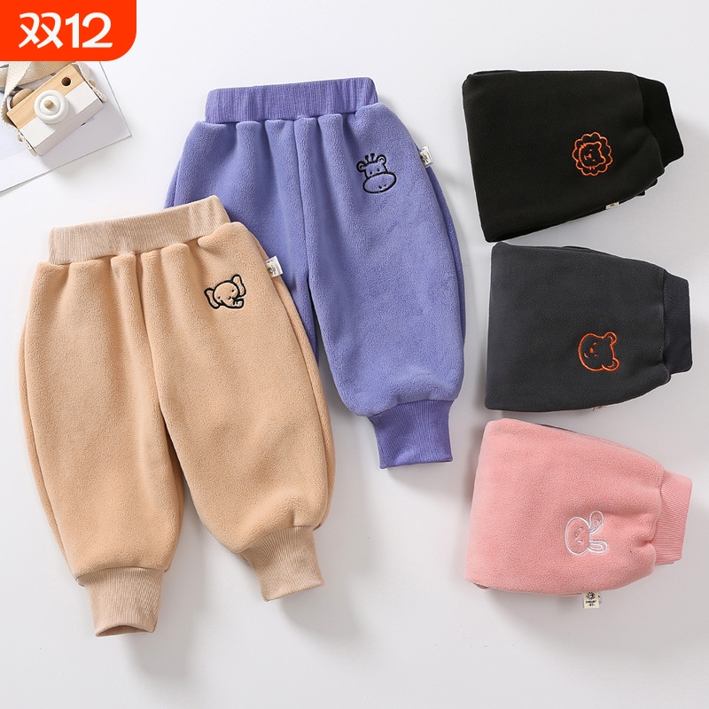 萌宝神器厚款长裤舒适保暖运动裤