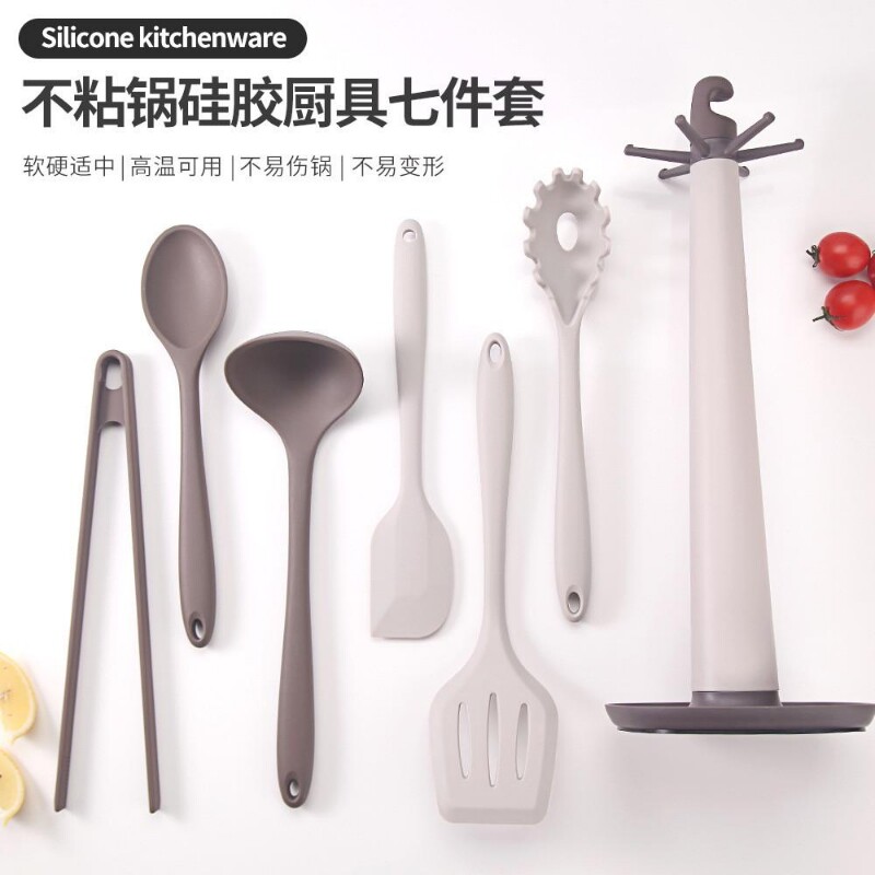 OTB硅胶锅铲耐高温食品级炒菜铲子家用不粘锅专用铲炒勺厨具套装图片