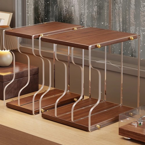 亚克力cd碟片收纳架黑胶唱片置物架落地碟片展示架桌面储物书柜