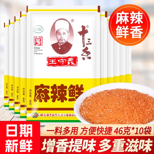 王守义十三香麻辣鲜46g家用炒菜煲汤烧烤撒料佐料增辣增鲜调味料