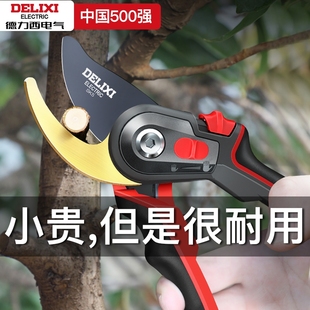德力西电气园艺剪刀剪树枝专用修枝剪园林花卉果树花艺师修枝剪刀