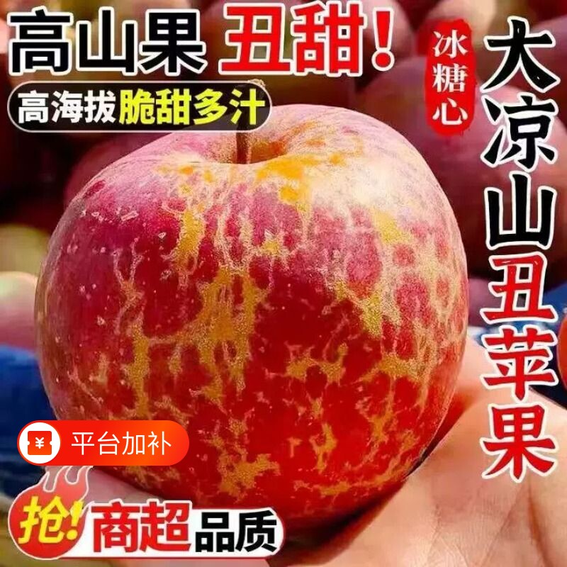 【产地直发】大凉山丑苹果正宗多汁冰糖水果心丑脆甜新鲜苹果水果