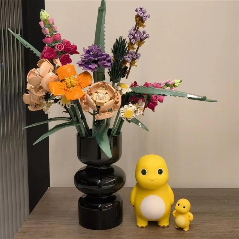 兼容乐高积木花成人版花束拼装玫瑰花女孩子系列送女友闺蜜礼物