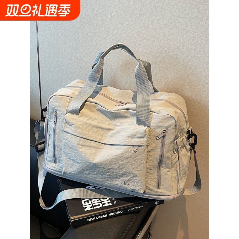 伊布古奇行李包可套拉杆箱干湿分离女士外出旅行包时尚大容量健身