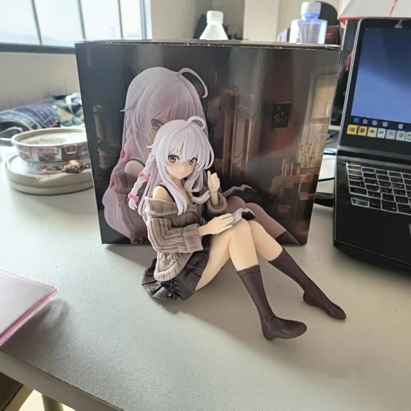 魔女之旅坐姿毛衣伊蕾娜樱花和服美少女机箱摆件可爱景品手办图片