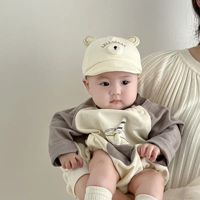 婴儿帽子春秋季宝宝软檐鸭舌帽