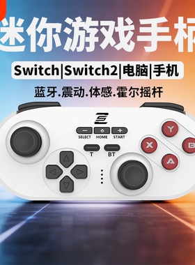 迷你游戏手柄Switch电脑Switch2平板手机PC多平台便携安卓ios体感震动六轴陀螺仪双人成行口袋手柄