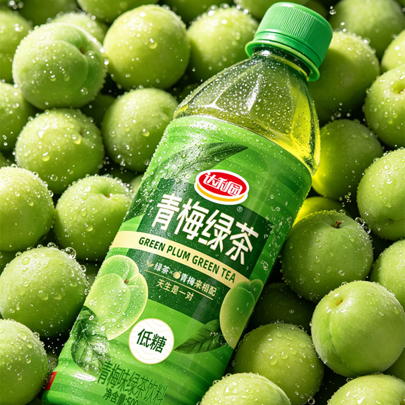 达利园500ml*15瓶低糖青梅绿茶饮料解腻解渴酸甜回甘超清爽整箱图片