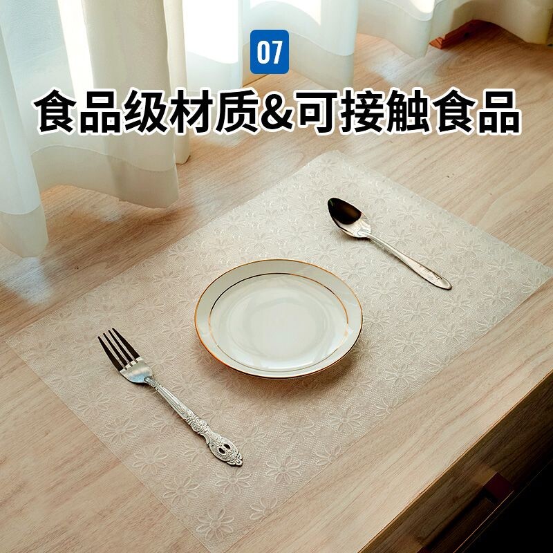 嘉德星厨房垫防水防潮加厚桌垫保护垫家用时尚餐桌垫EVA材质房新
