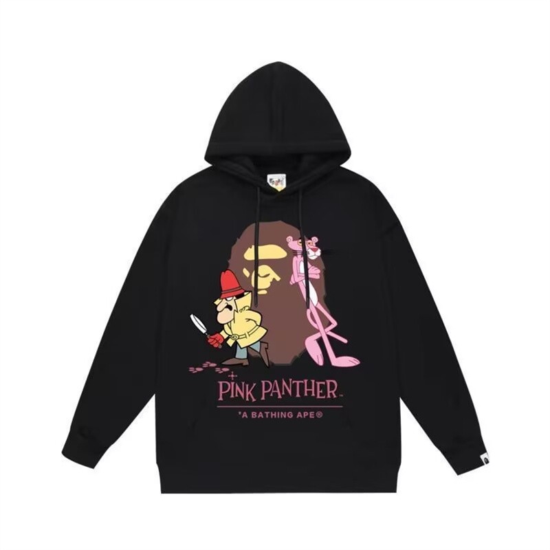 潮牌APE连帽卫衣重磅冬纯棉加绒SHARKBAPE亲子装白色黑色