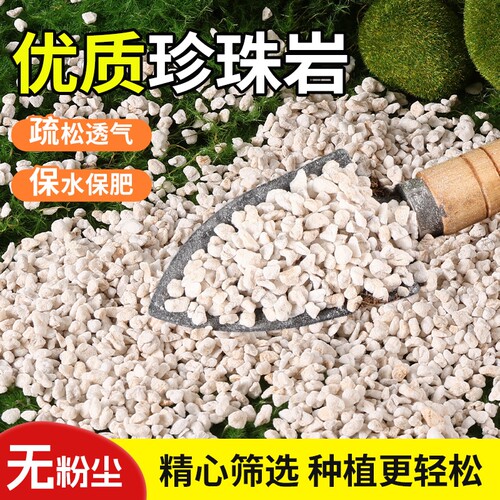 珍珠岩硬质大颗粒膨胀透气养花用营养土多肉育苗兰花专用植料园艺