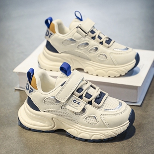 回力男童鞋子2026春季新款软底轻便百搭网面透气中大童儿童运动鞋