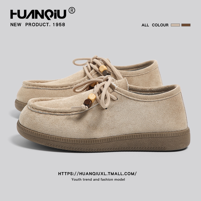 环球勃肯鞋女款2025新款秋季休闲运动百搭单鞋子慵懒风袋鼠鞋系带