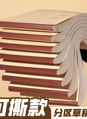 2000张可撕款草稿本草稿纸考研专用大学生用空白b5高中生演算纸加厚数学初中生打草纸白纸分区草稿批发