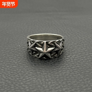 ODEK复古纳瓦霍三连星戒指情侣大星星同款cody sanderson五角星