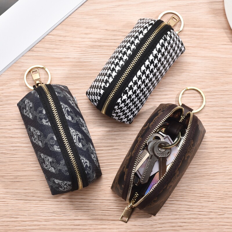 大容量汽车钥匙包小巧迷你简约家用收纳多功能通用锁匙包