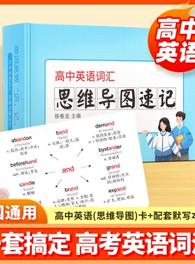 易蓓高中英语思维导图速记单词卡