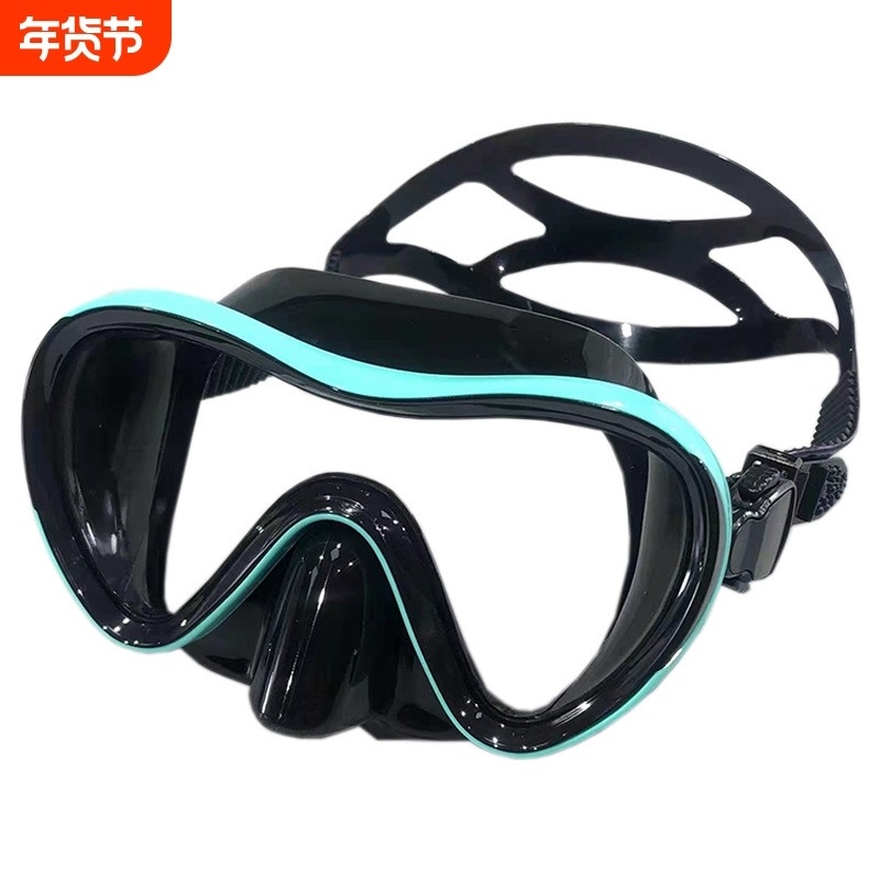 新款游泳镜游泳成人潜水面罩 浮潜眼镜装备大框PVC潜水镜