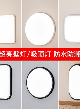 楼梯壁灯卫生间户外防水阳台led走廊过道卧室超亮客厅顶灯吸顶