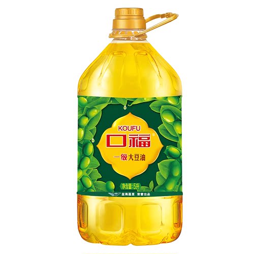口福一级大豆油整箱5L*4桶家用商用煎炒烹炸炒菜炒面食用油转基因