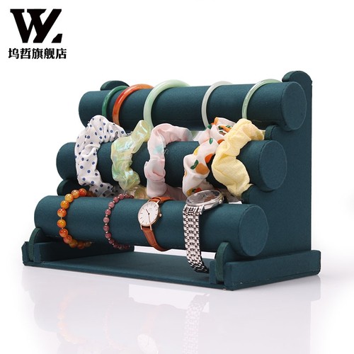 坞哲绒布手镯展示架工厂直销