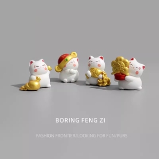 了许愿招财招富贵陪你上班治愈系情绪稳定桌面装 饰品解压摆件房间