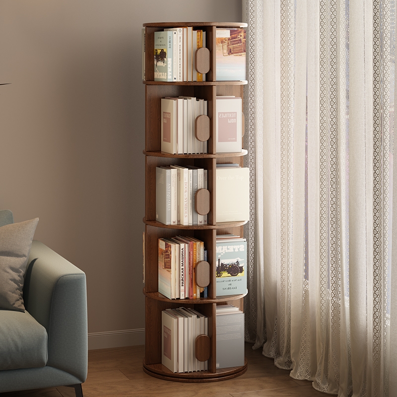 【热销推荐】实木旋转360度书架