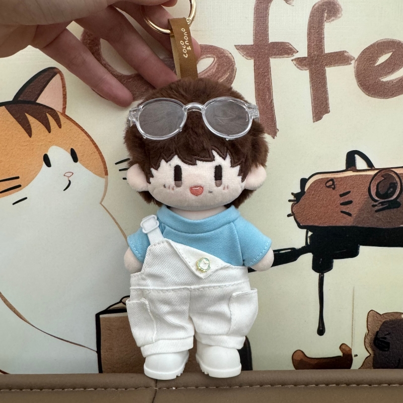 生米16厘米周可可应援娃衣周深同款棉花娃娃套装衣服鞋子生日眼镜